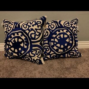 NEW Trina Turk Embroidered Pillows (set of 2)